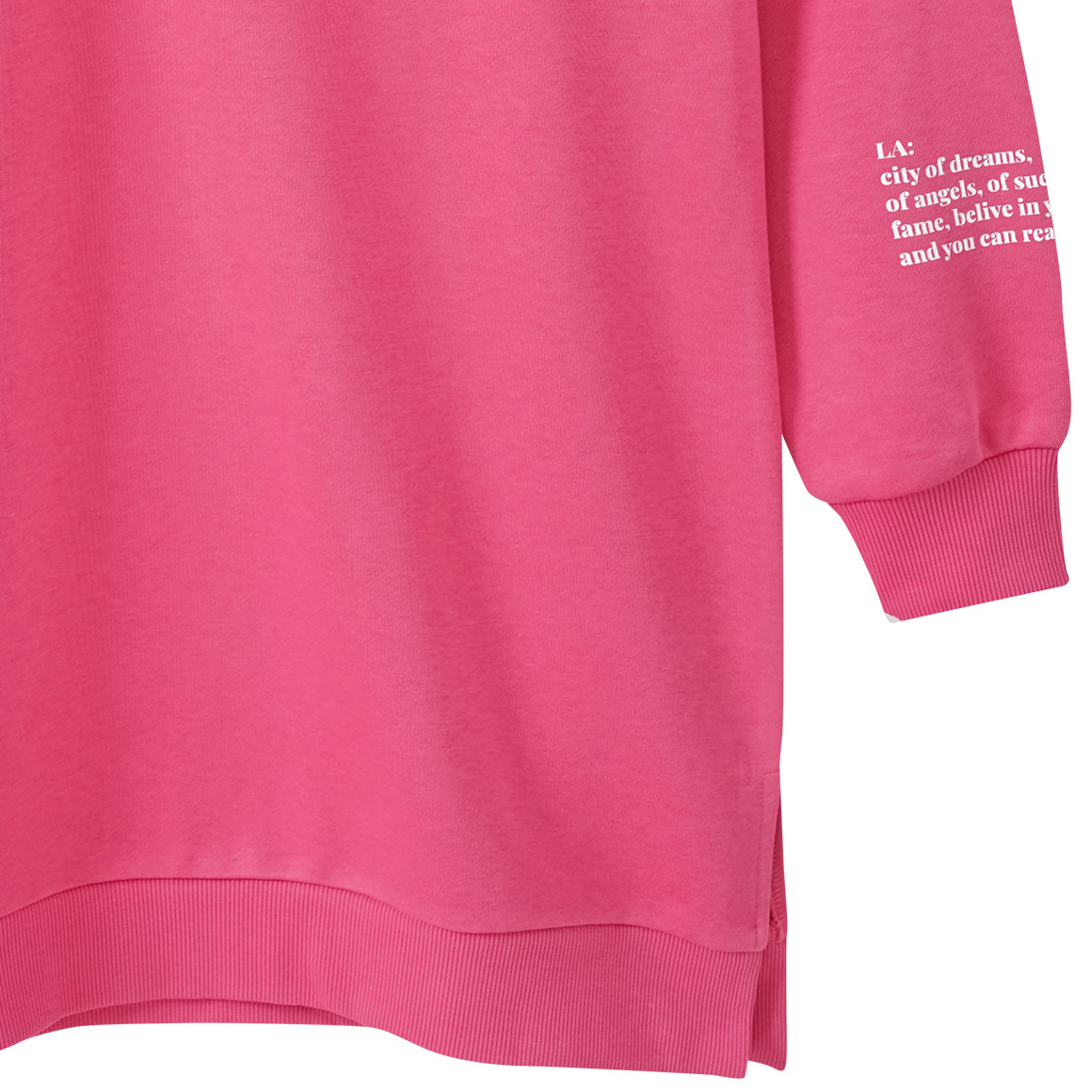 Mädchen Sweatkleid mit großem Print