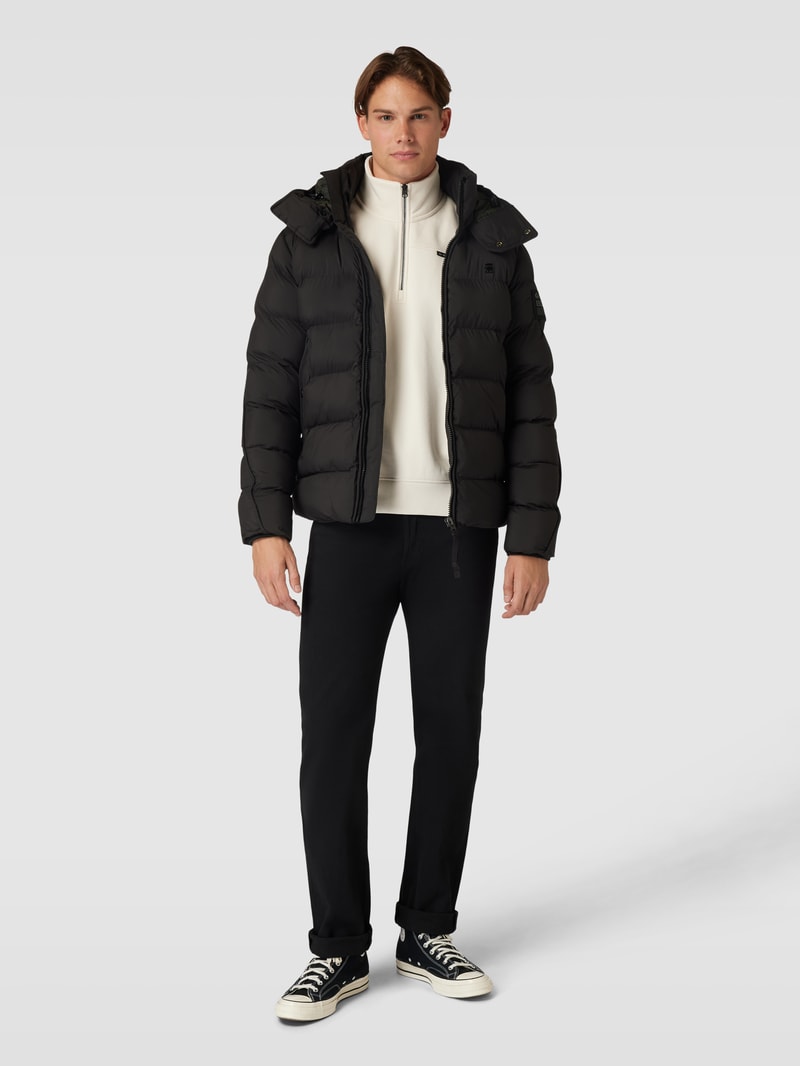 Steppjacke mit Label-Details Modell 'Whistler' in schwarz