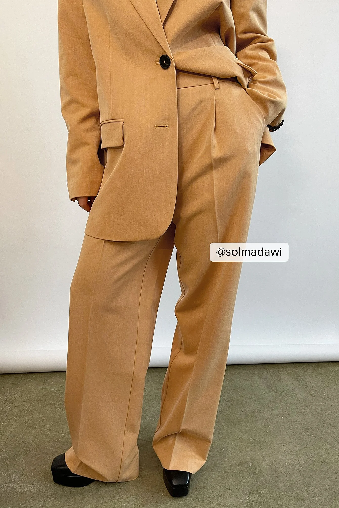 Anzughose mit hoher Taille