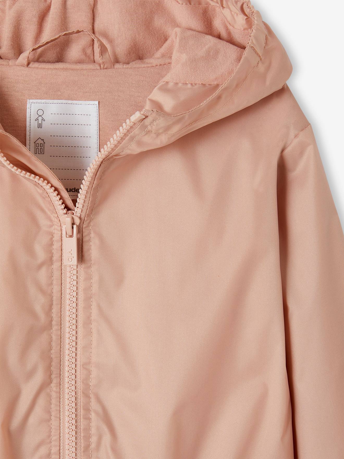 Vertbaudet Mädchen Anorak mit Banana-Bag - pudrig rosa