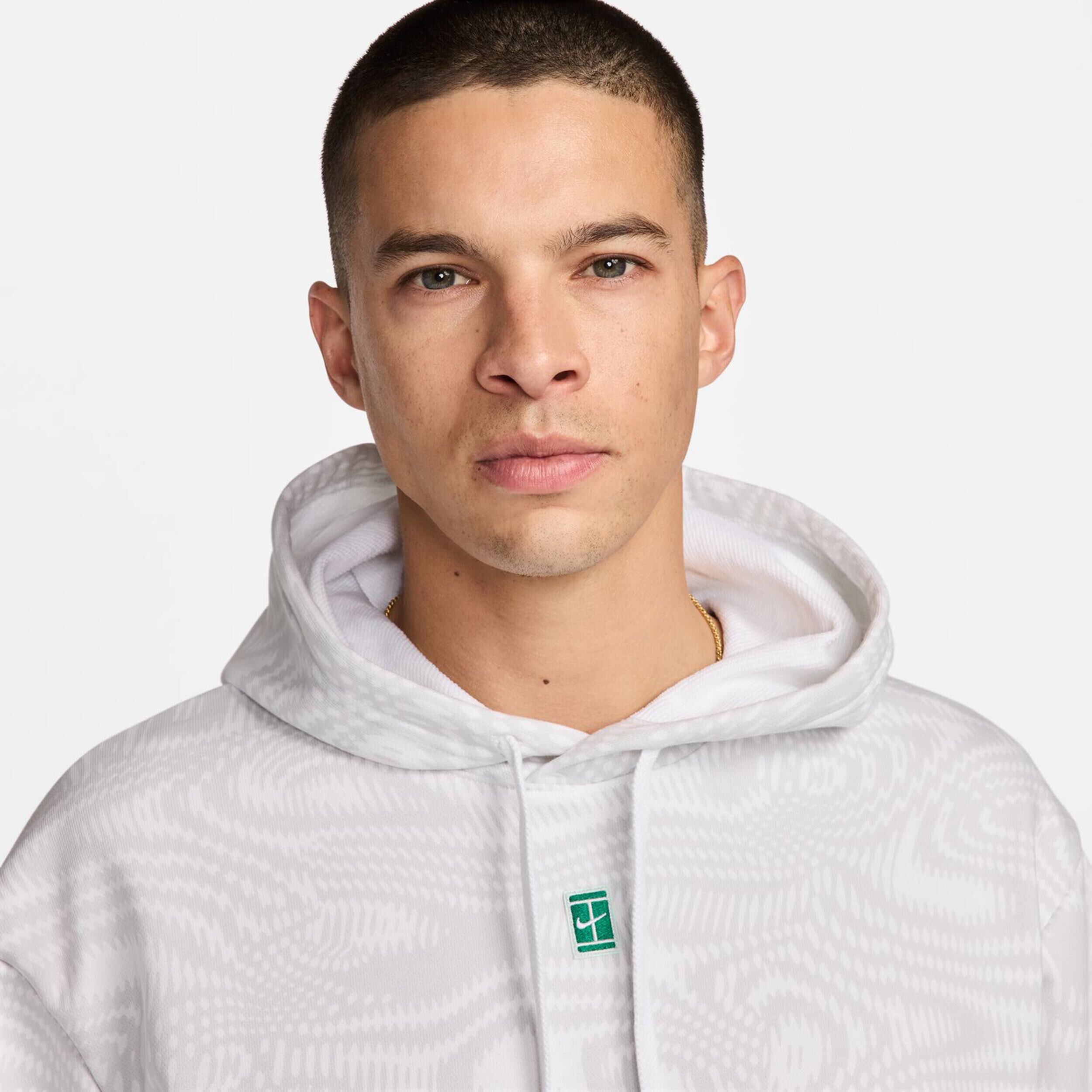 Dri-Fit Heritage Fleece Hoody Herren - Weiß
