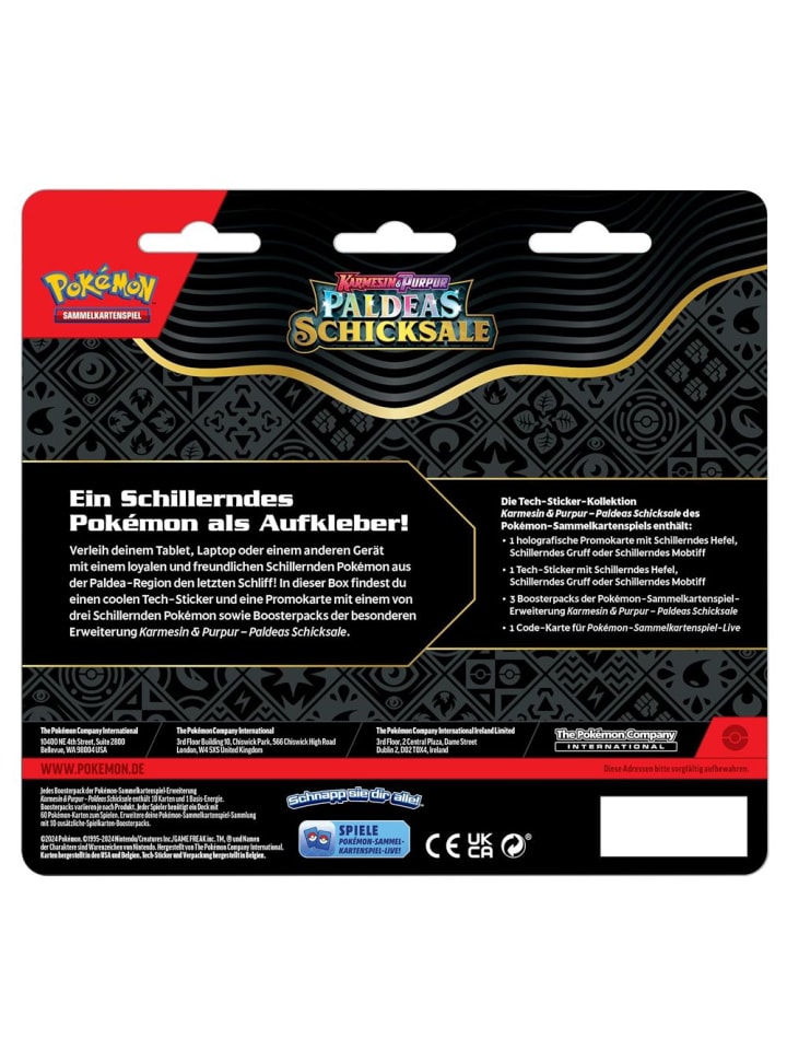 Pokémon Hefel | 3 Booster-Packs & Sticker | Pokemon Sammel-Karten deutsch günstig kaufen onesize