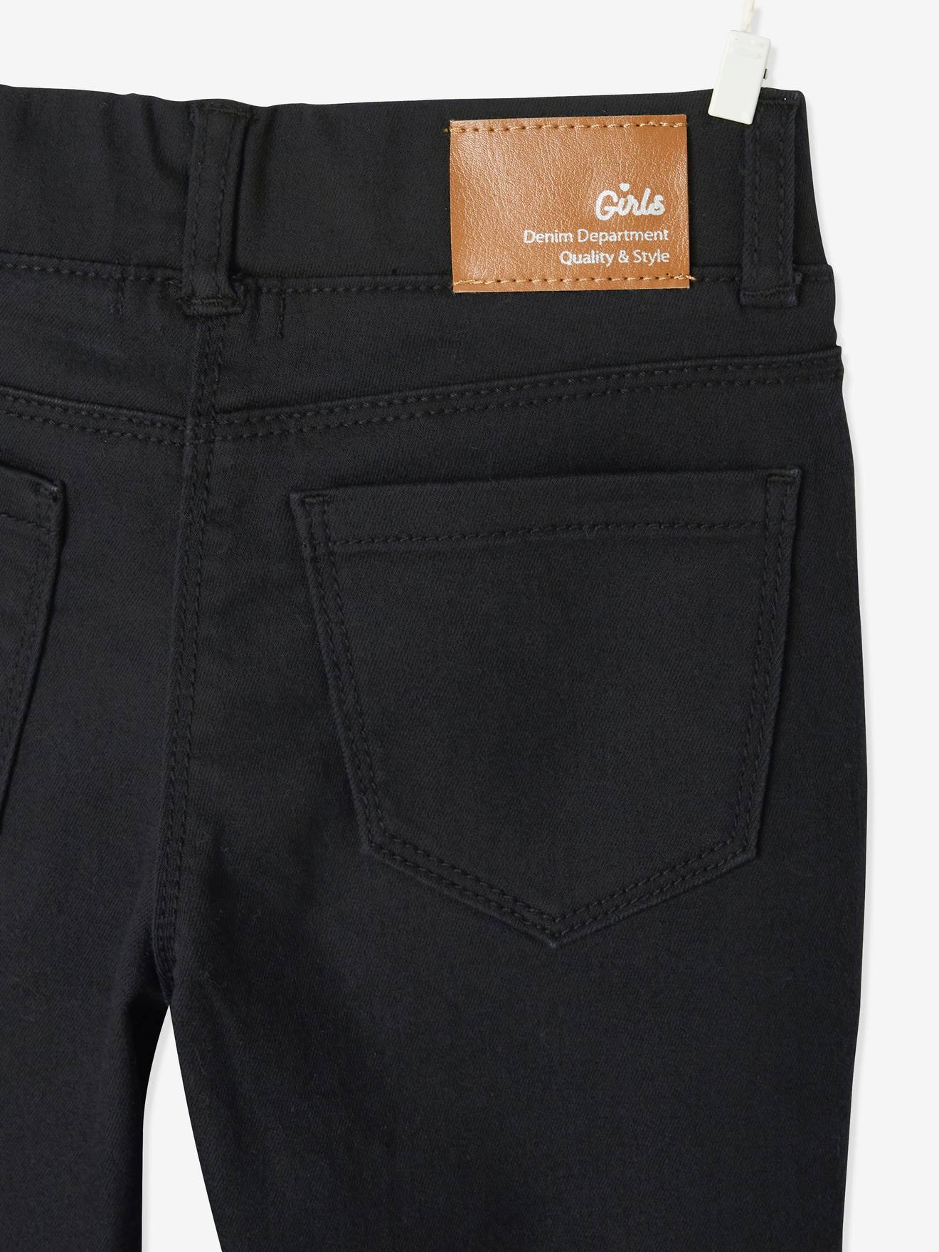 Pantalon jegging indestructible fille détails surpiqûres noir