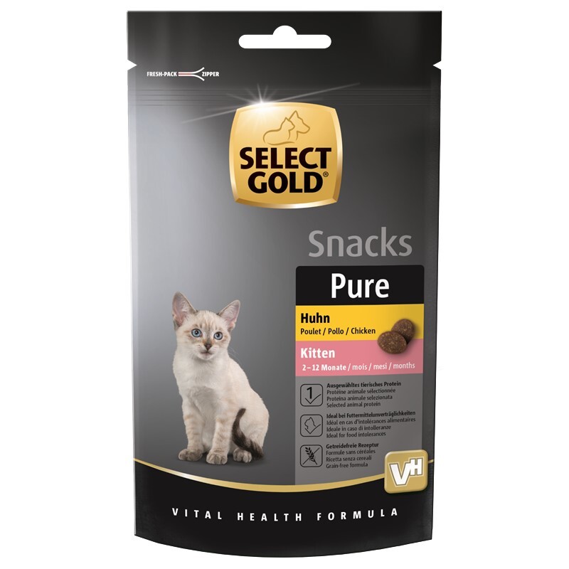 SELECT GOLD Snacks SELECT GOLD Pure Chicken Snack Kitten 8 x 75g