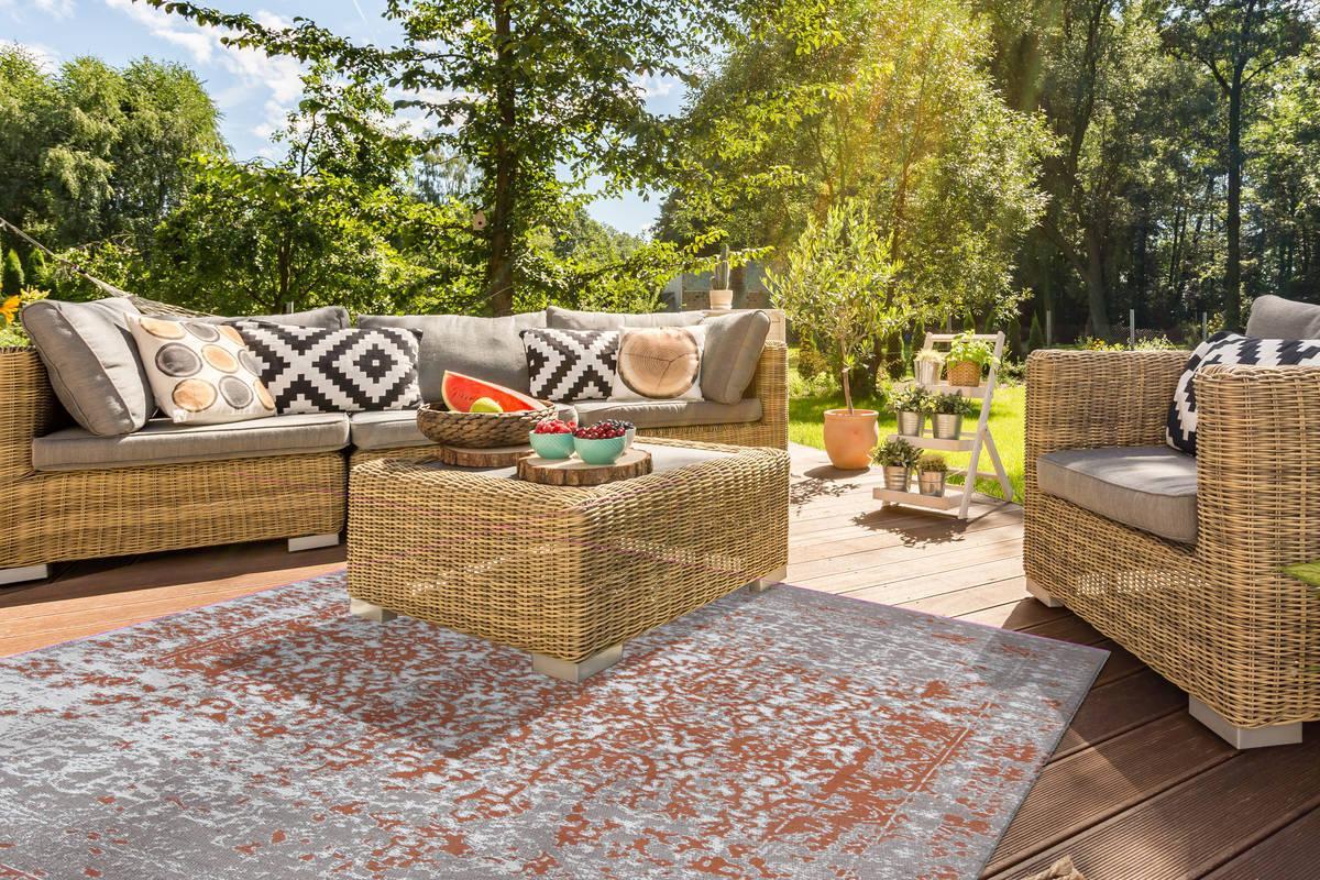 Kayoom Sunny 310 Beige / Rost 80cm x 150cm
