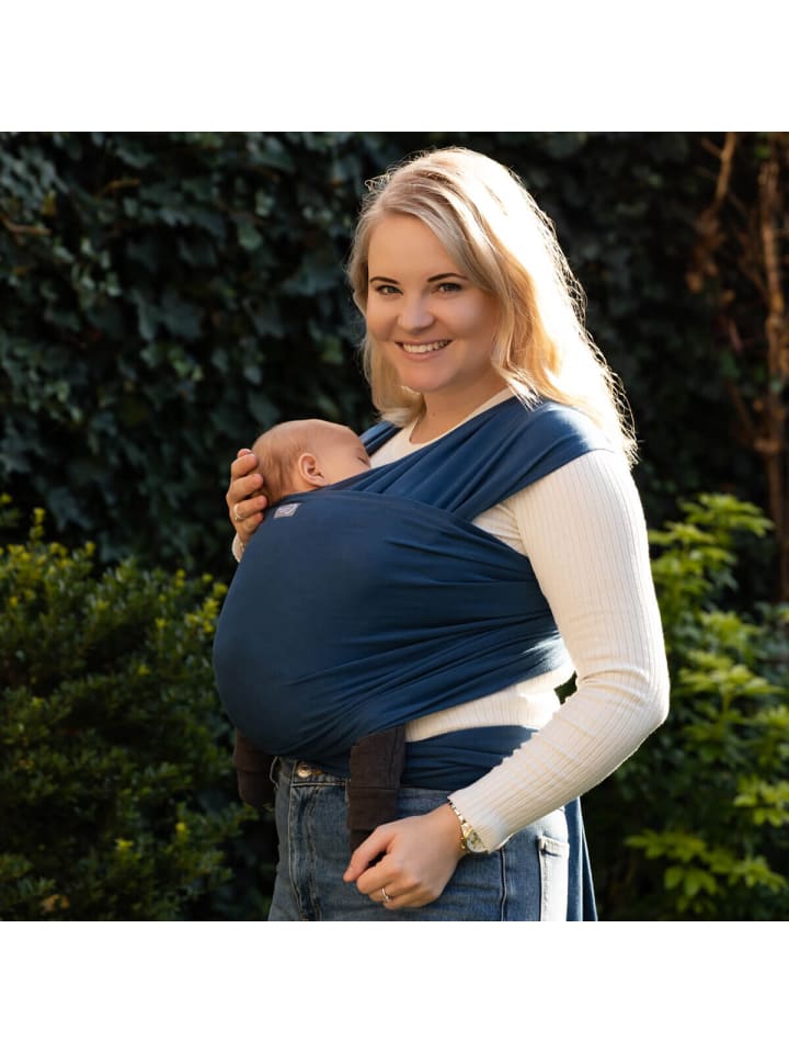 Hoppediz Babytragetuch Elastisches Tragetuch in indigo günstig kaufen 4,60 x 0,50 m
