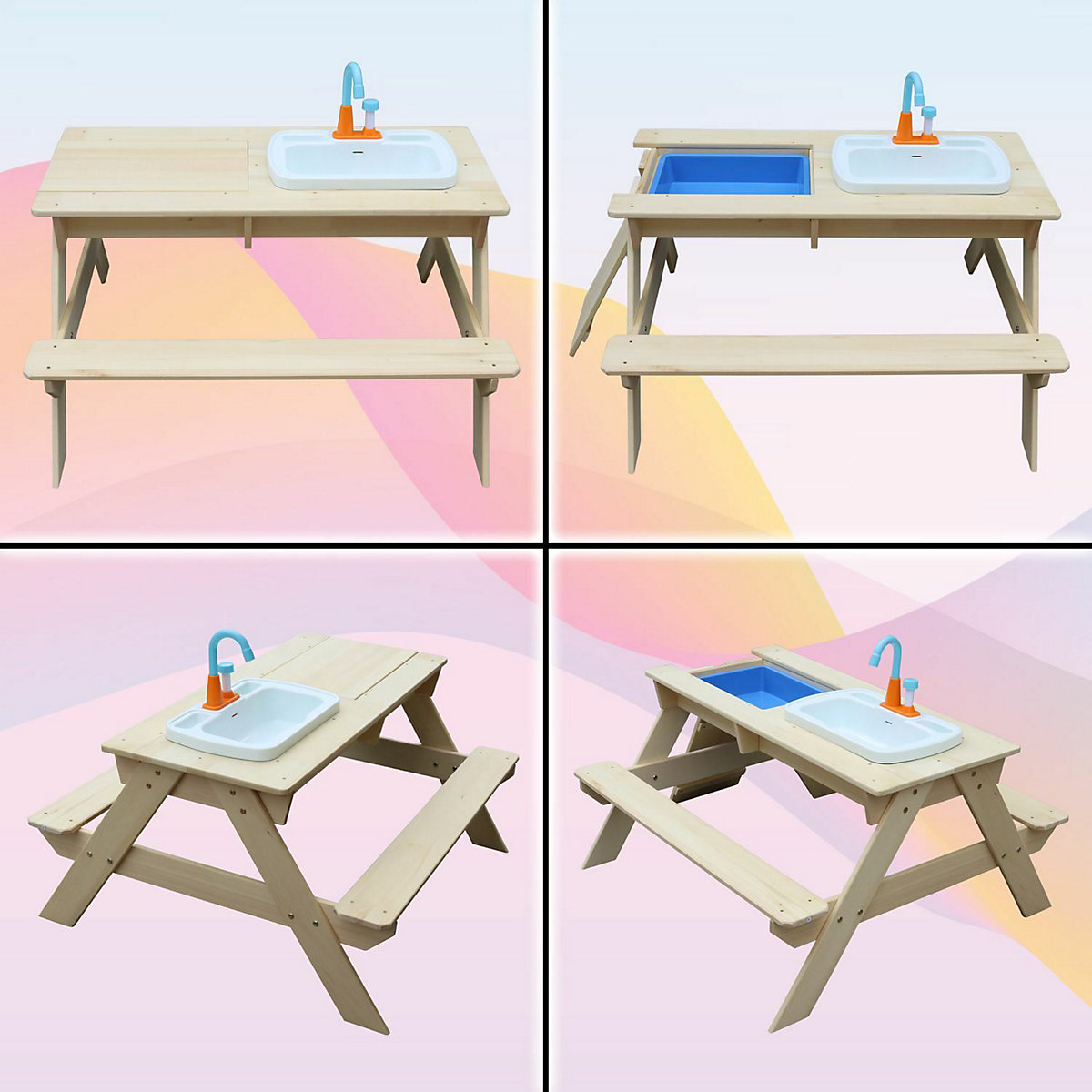 2in1 Kindersitzgruppe und Matschtisch Robin