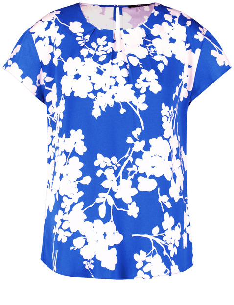 Kurzarmbluse mit Floralprint