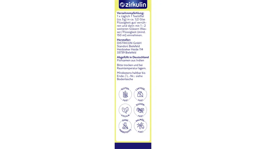 Zirkulin Bio Flohsamen 300 g