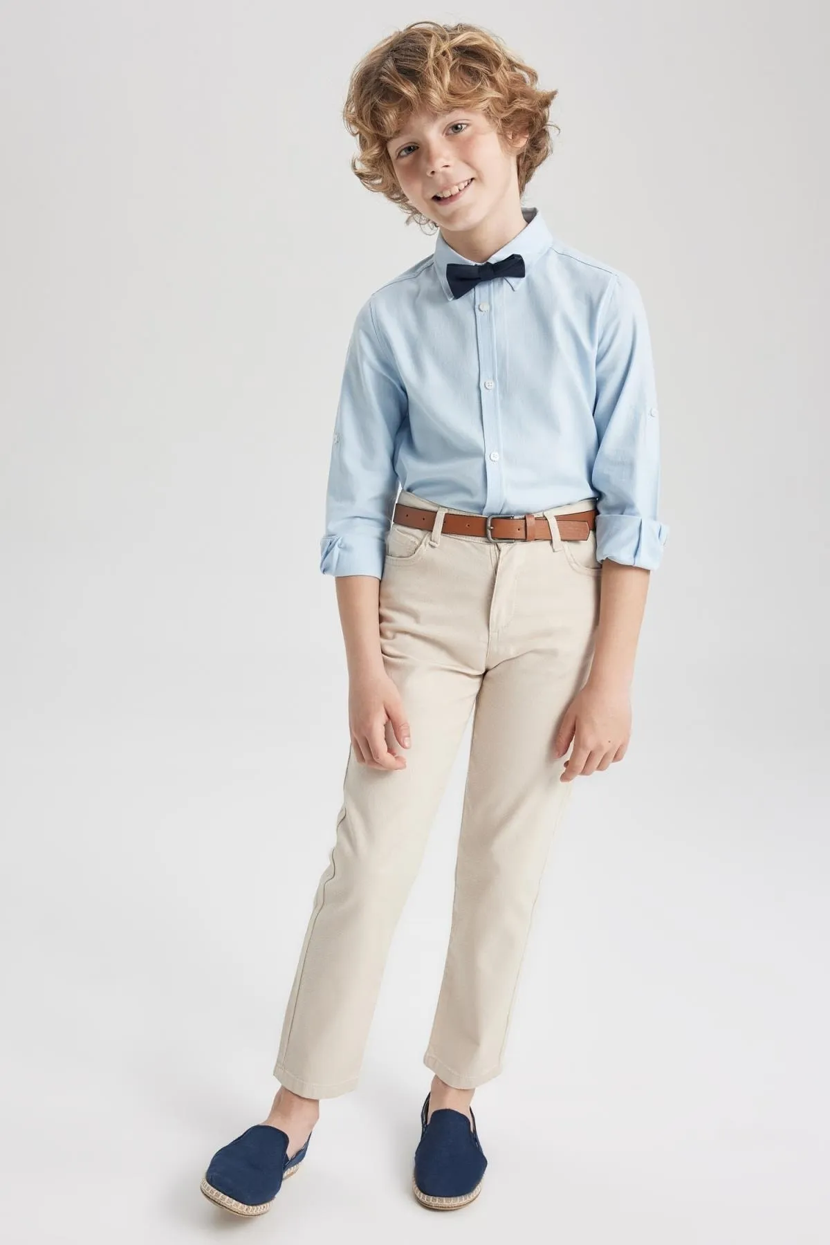 DeFacto  Zweiteilige Gabardine-Hose mit Gürtel für Jungen Z9209a623sm