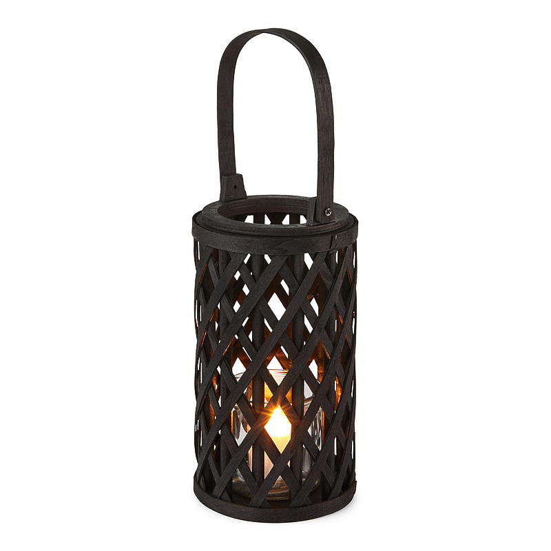 Home Lykt 16x28 cm poppel sort