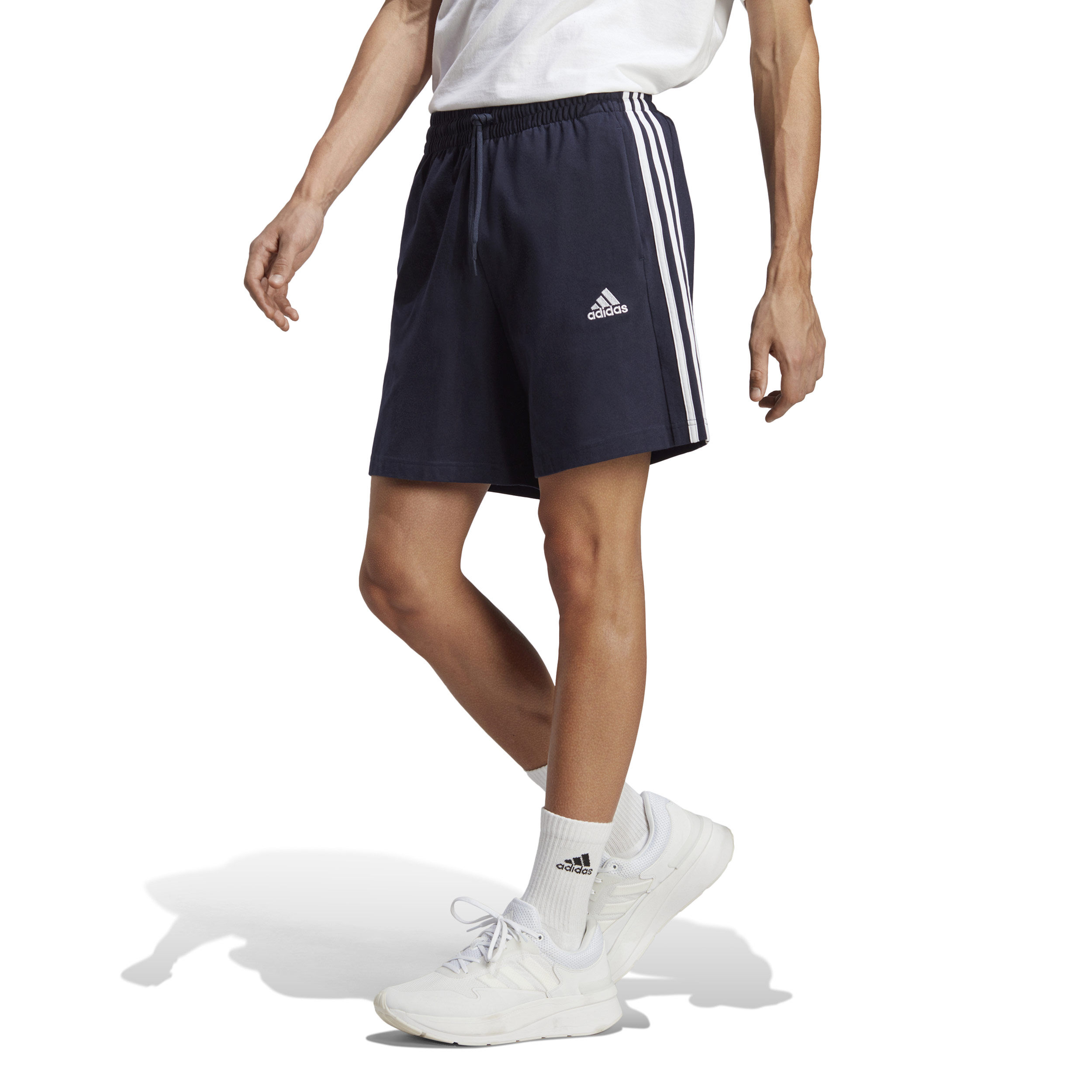 3 Stripes Single Jersey 7 Shorts Herren - Dunkelblau