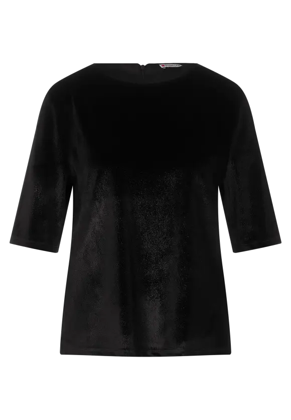 Street One Glänzendes Veloursshirt