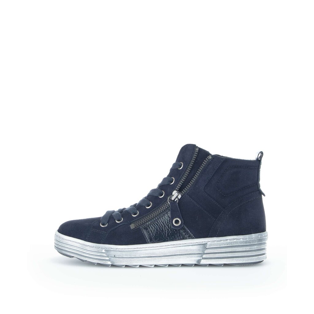 Gabor fashion Schnürstiefelette blau