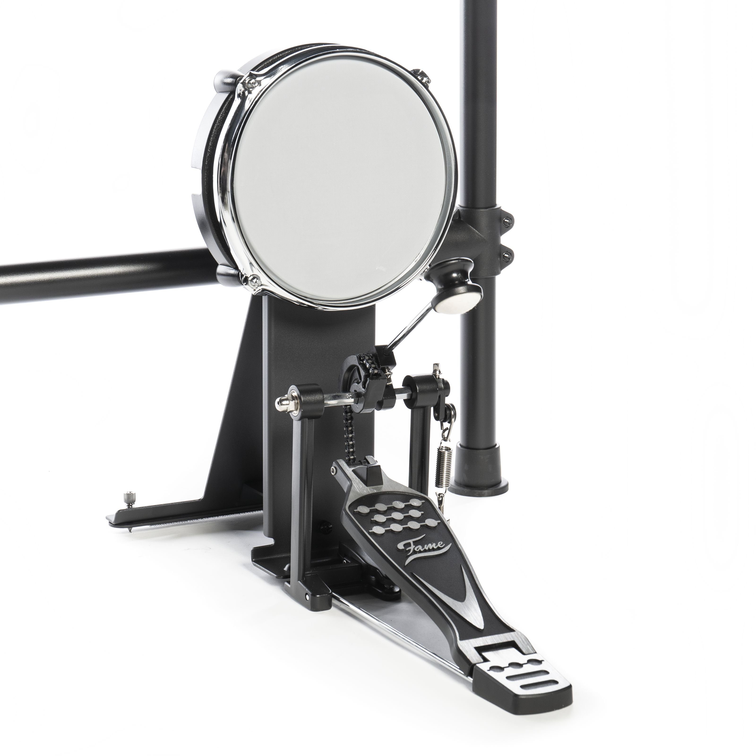 FAME E-Drum, DD-6600 E-Drum Set, Elektronisches Schlagzeug-Set mit 408 Sounds, Dua