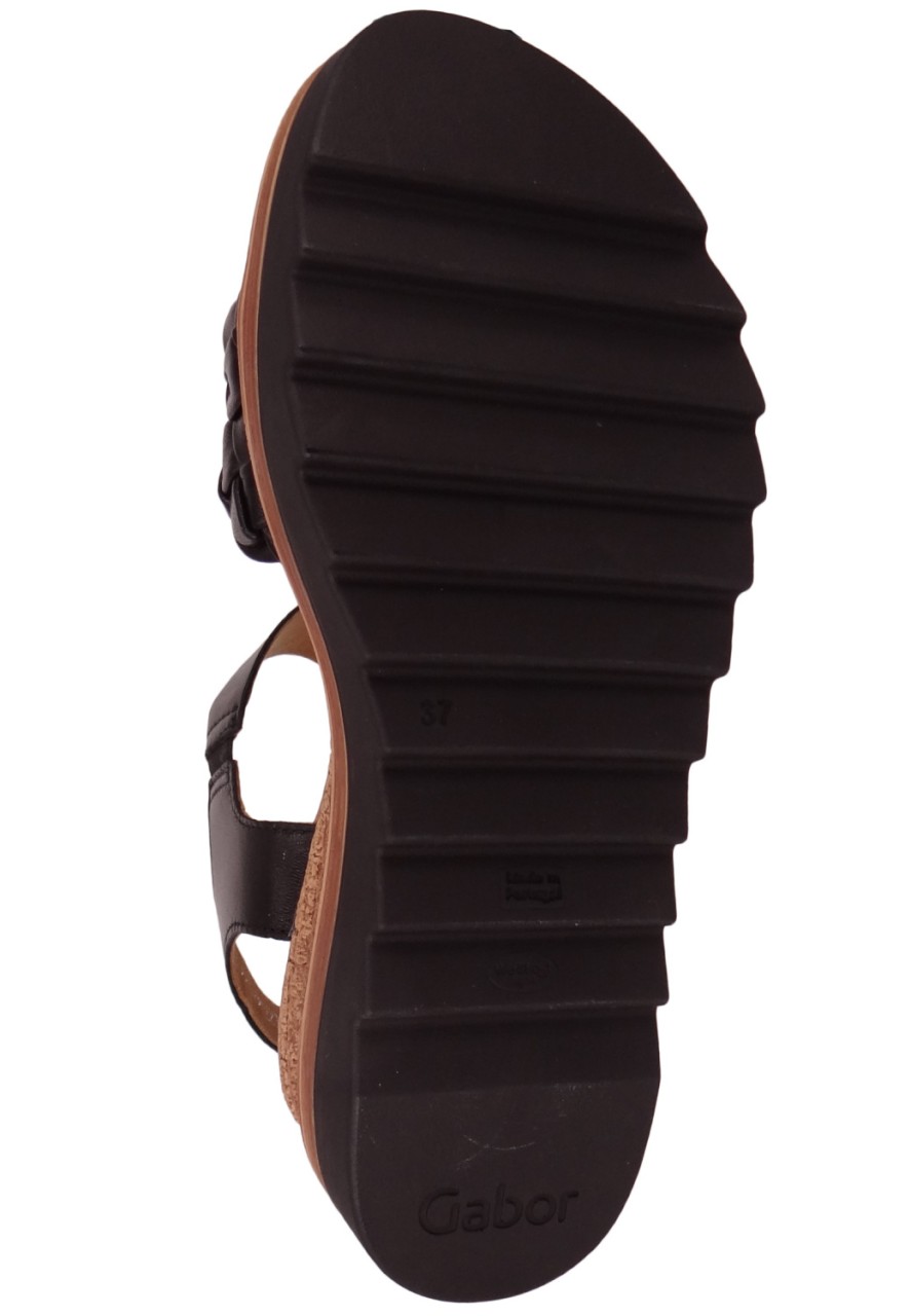 GABOR Klassische Sandalen schwarz
