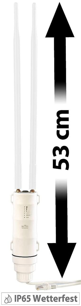 7Links WLR-600.out WLAN-Repeater Outdoor Garten Empfang Verstärker Smart-Life-System ELESION