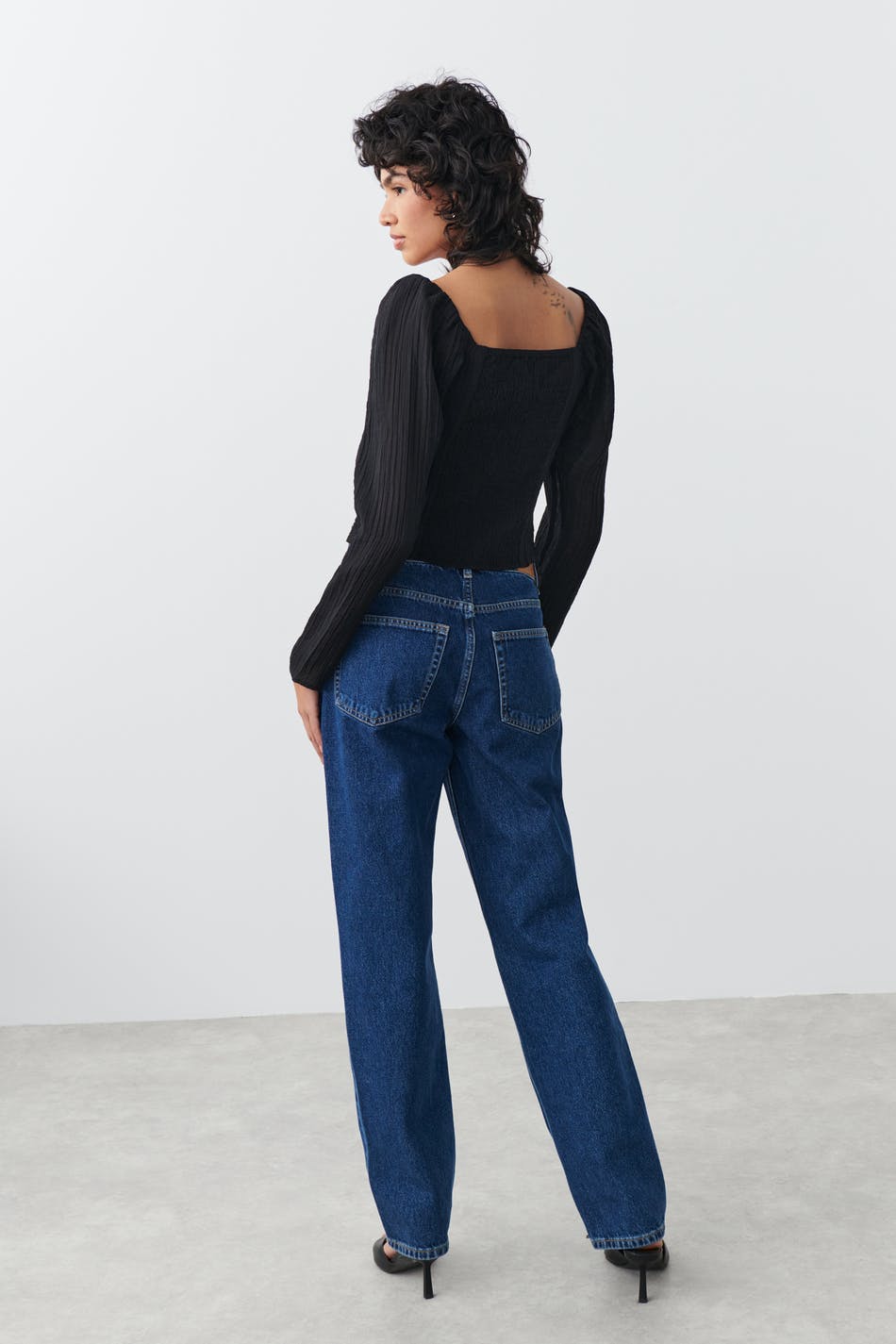 Gathered bust blouse