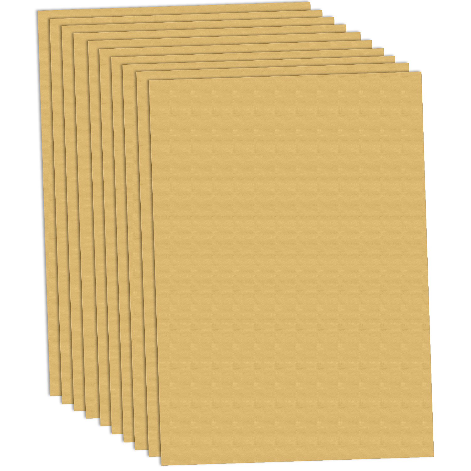 Tonzeichenpapier, gold, 50 x 70 cm, 10 Blatt