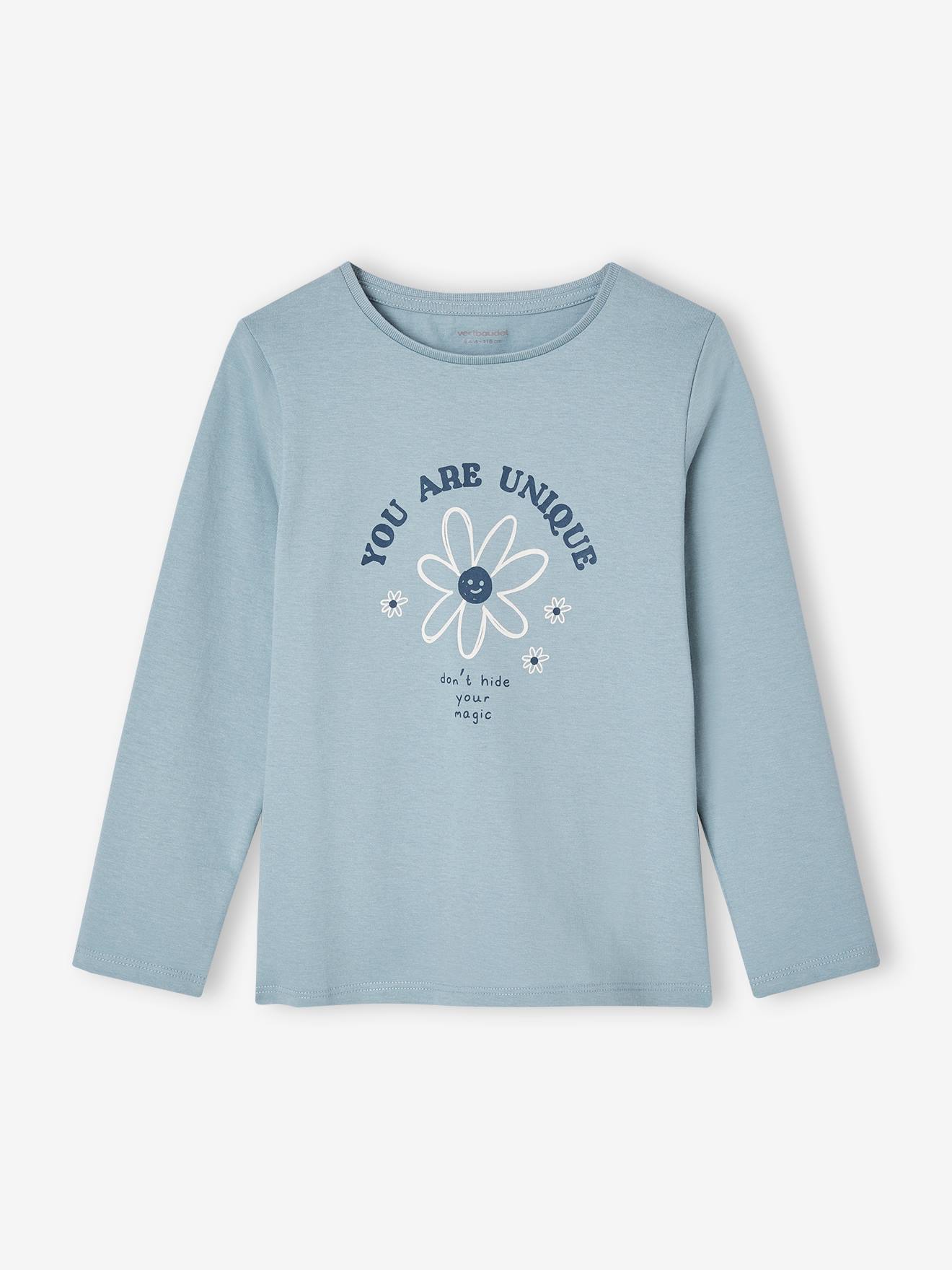 Vertbaudet Mädchen Shirt mit Messageprint BASIC Oeko-Tex - rosa