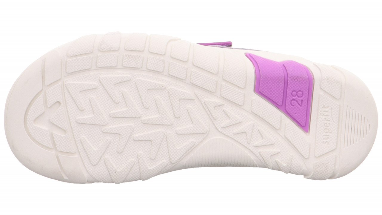 TRACE - Lila Sneaker low mit Klettverschluss