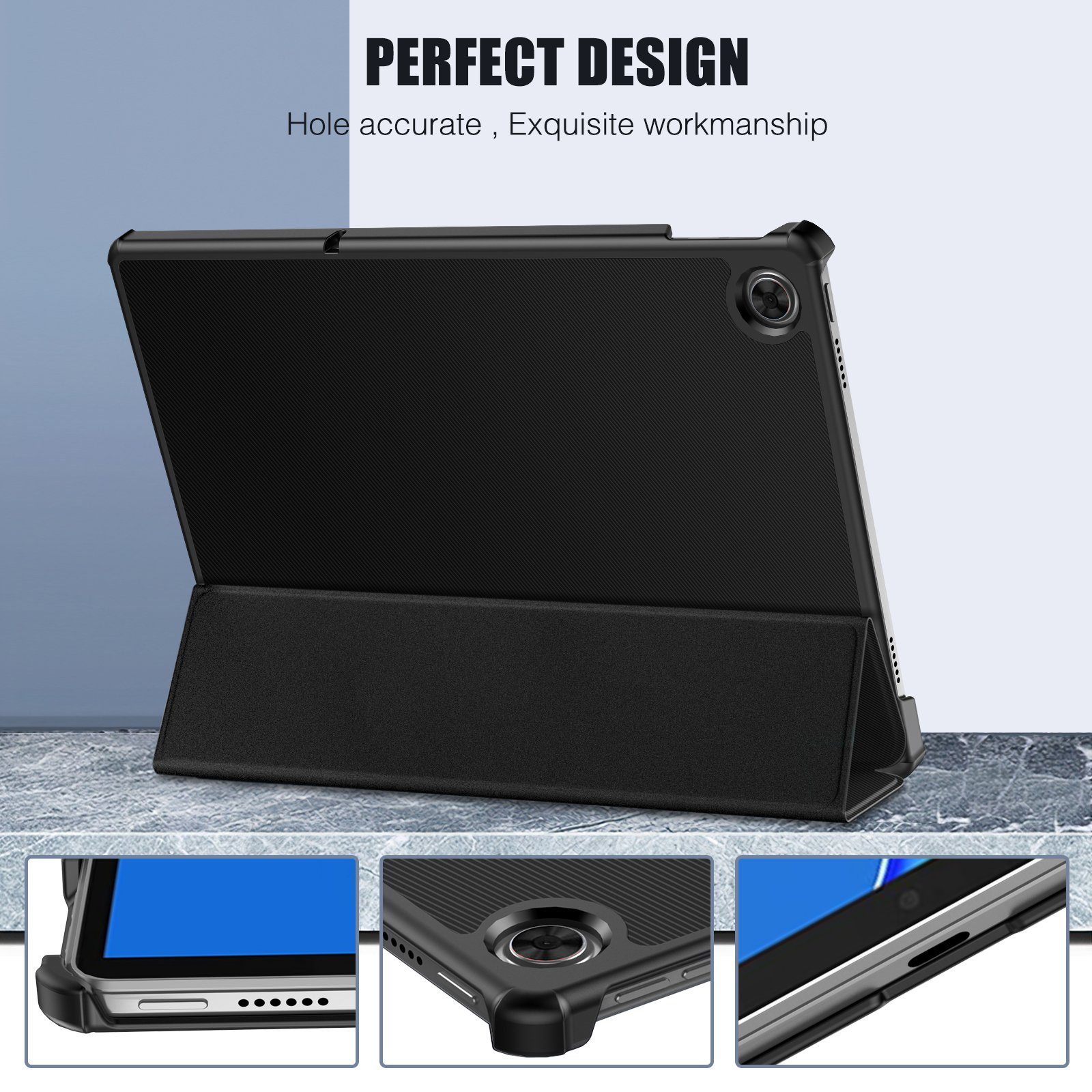 Supobig Tablet-Hülle Supobig für Lenovo Tab M10 Plus Hülle 3rd Gen 10,6 Zoll, Hochwertiges Standfunktion,Modische Praktische Smart Auto Schlaf/Wach Funktion Schutzhülle Cover Case Kompatibel mit Lenovo Tab M10 Plus 3rd Gen 10,6 Zoll 2022