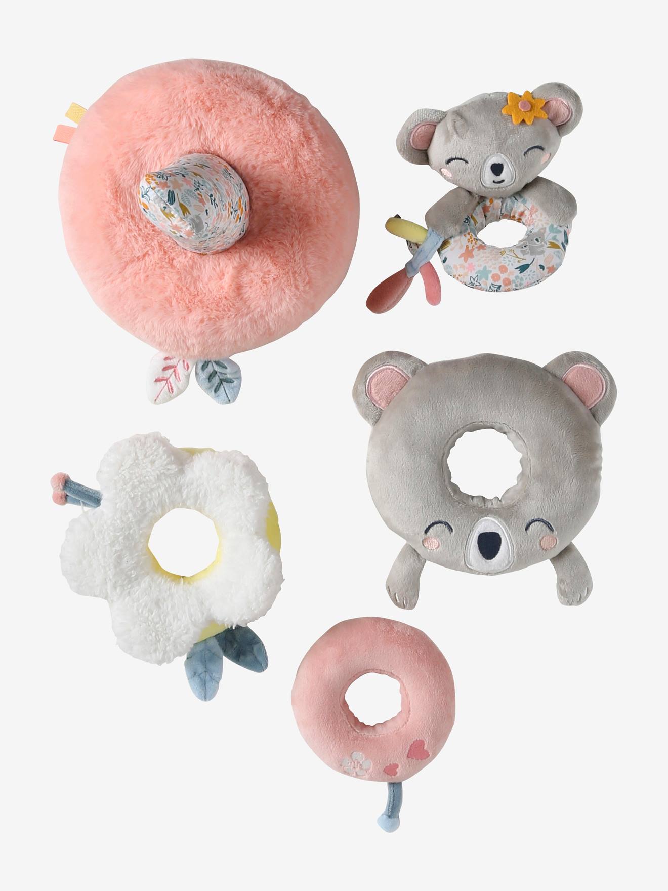 Tour à empiler en tissu KOALA rose