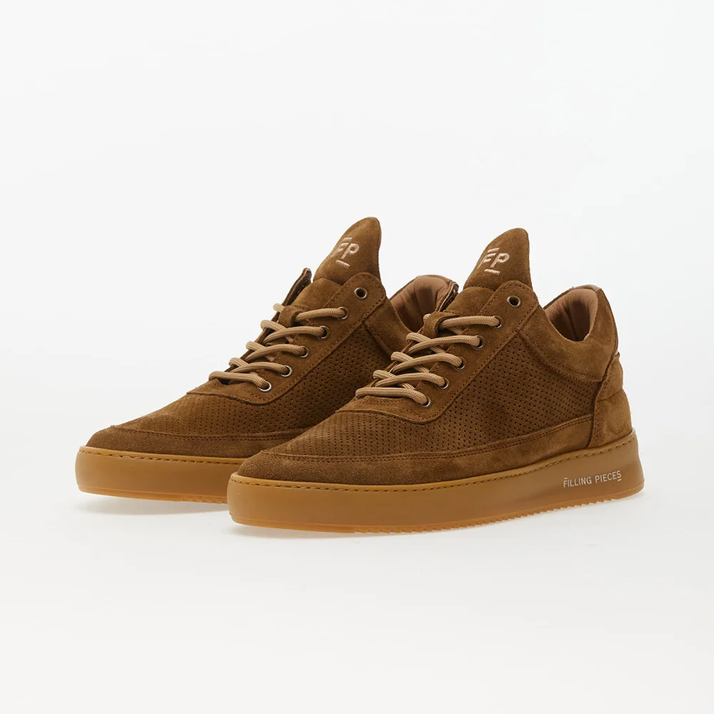 Filling Pieces Low Top Perforated Suede 10122791933 / braun