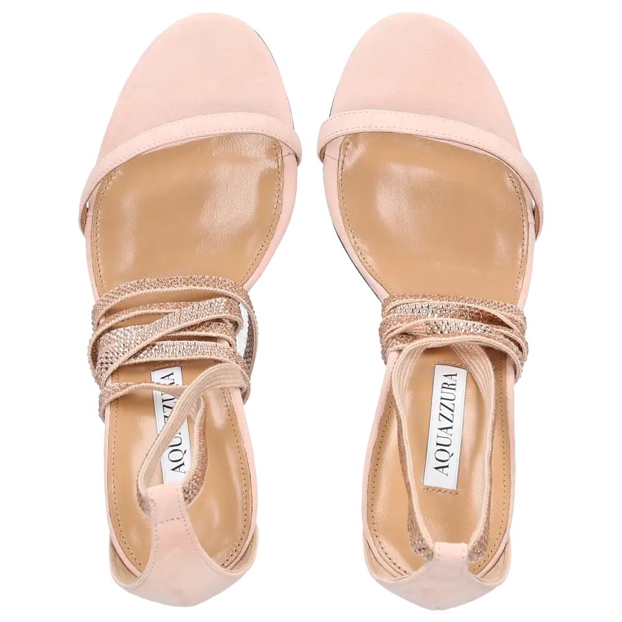 Aquazzura - Sandalen MON CHERIE 105 Kalbsleder - beige