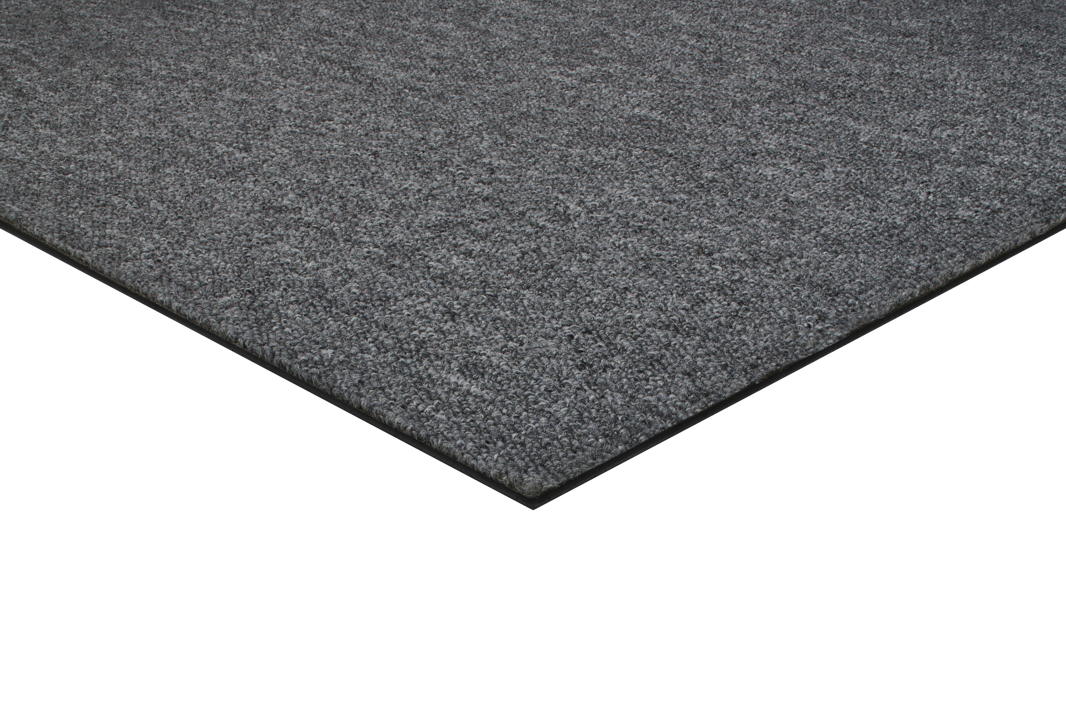Teppichfliese Neapel, my home, quadratisch, Höhe: 6 mm, selbstliegend, 1, 4 oder 20 Stück, 50 x 50cm, Fliese, Bodenbelag