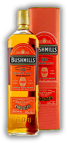 Bushmills 10 Years Single Malt Whiskey Sherry Cask Finish 1,0 Liter Bushmills 10 Years Single Malt Whiskey Sherry Cask Finish 1,0 Liter  Alter 10 J. - 1	 Liter - Vol 46%