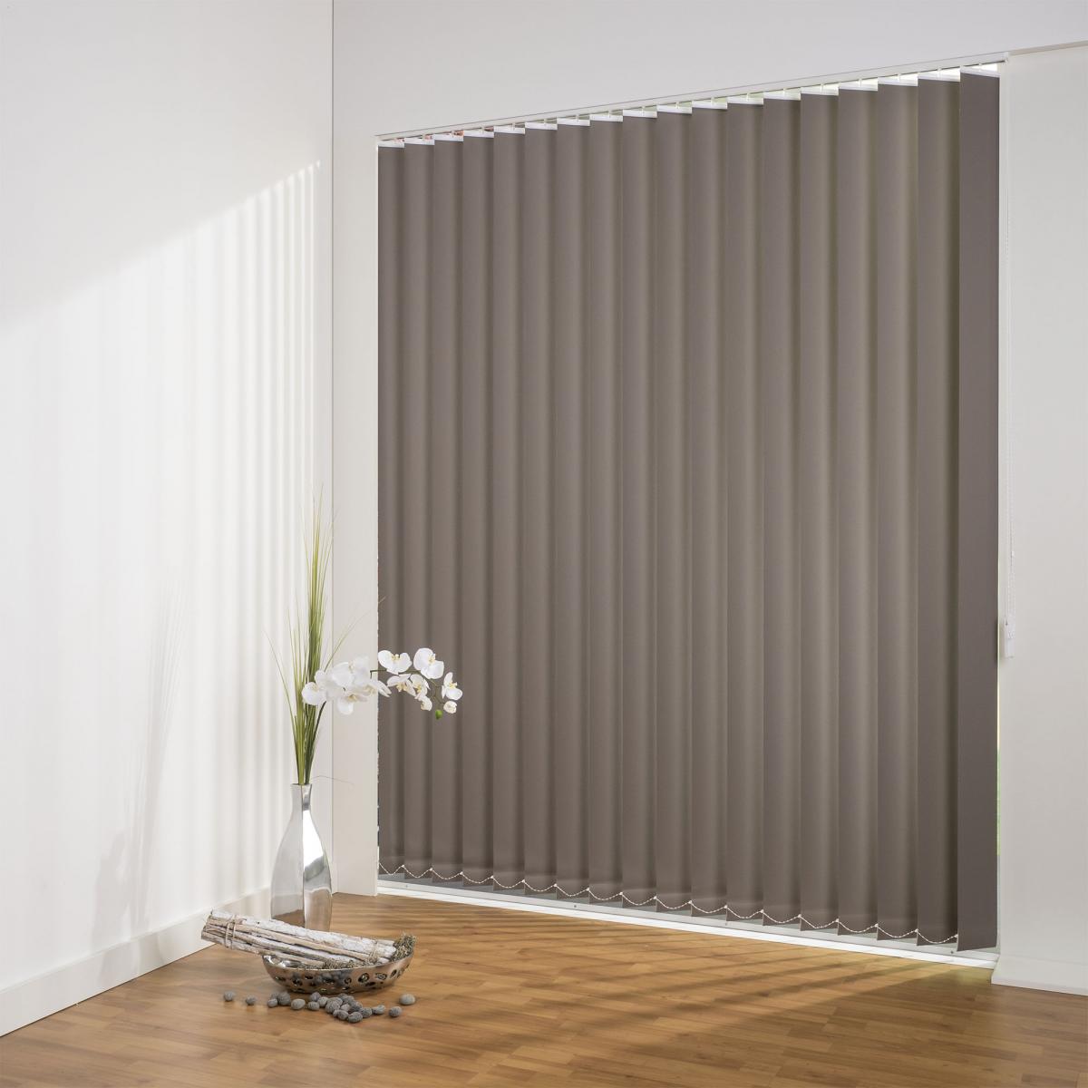 Bella Casa Vertikalanlage Maß, 127 mm Lamelle, 180 x 250 cm, braun
