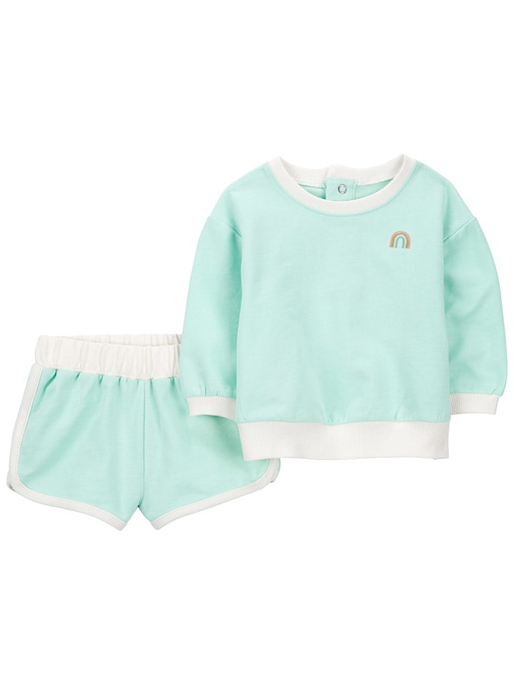 carter's 2tlg. Outfit in Türkis günstig kaufen
