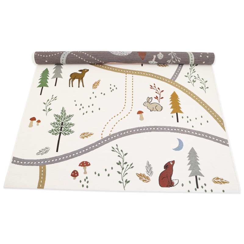 Tapis de jeu indoor & outdoor 123x180cm LITTLE FOREST