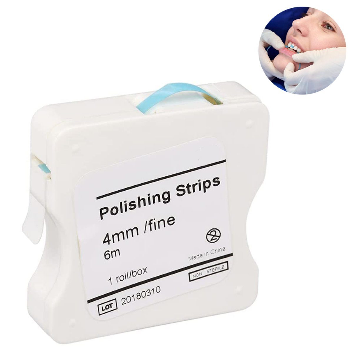 Rwoythk Zahnbleaching-Paste Zahn Schleifpapier, Dental Polierstreifen, Size - 30/50μm Breite