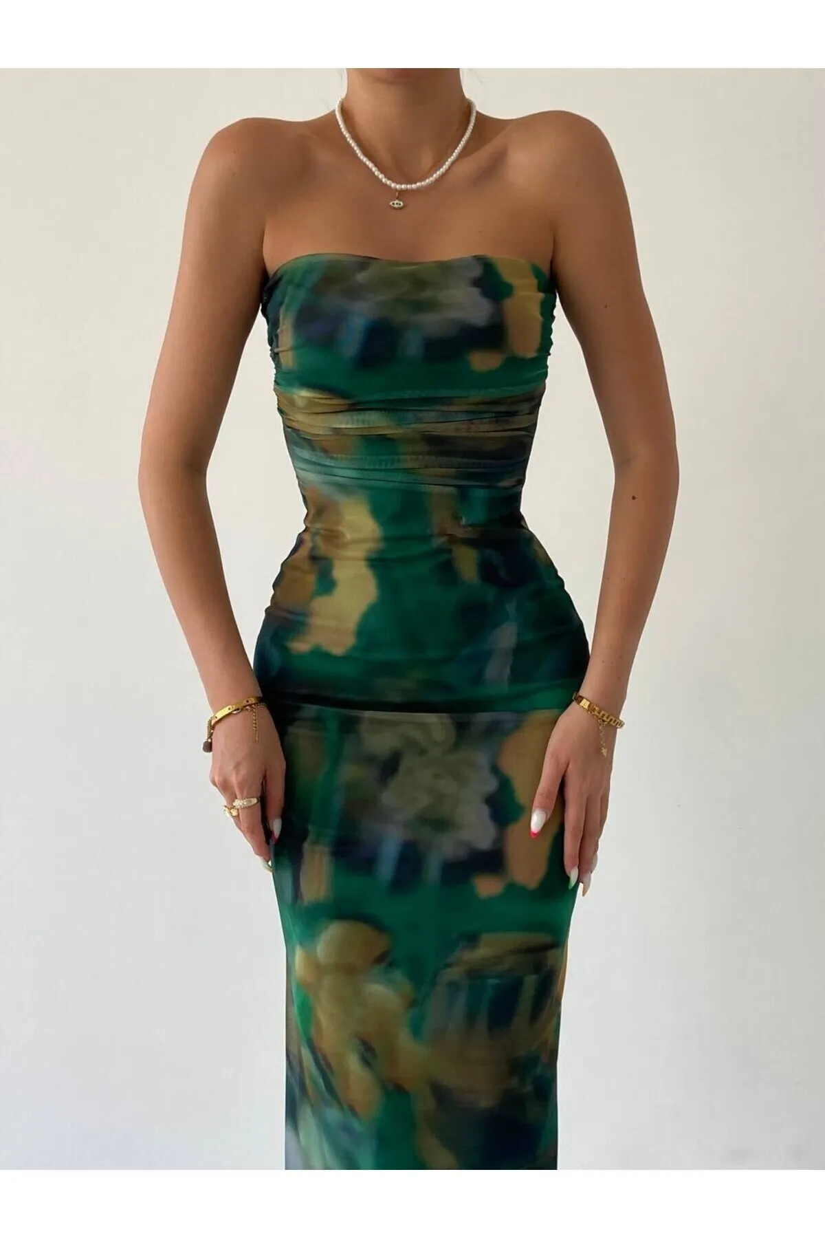 SONREİR  Kleid - Grün - A-Linie
