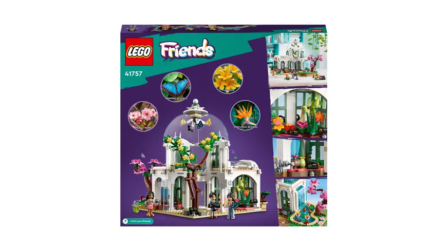 LEGO Friends 41757 Botanischer Garten Modell-Bausatz mit Blumen