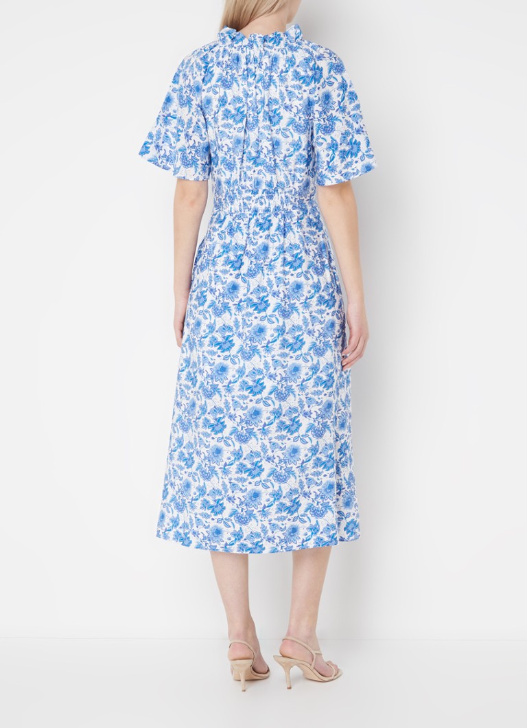Rochie-tunică midi cu decolteu în V și imprimeu floral French Connection