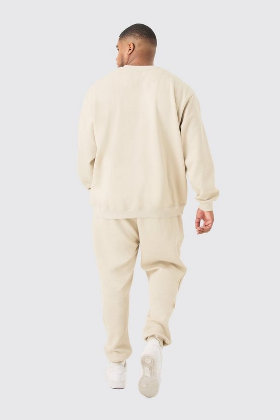 Plus Oversize Official Sweatshirt-Trainingsanzug
