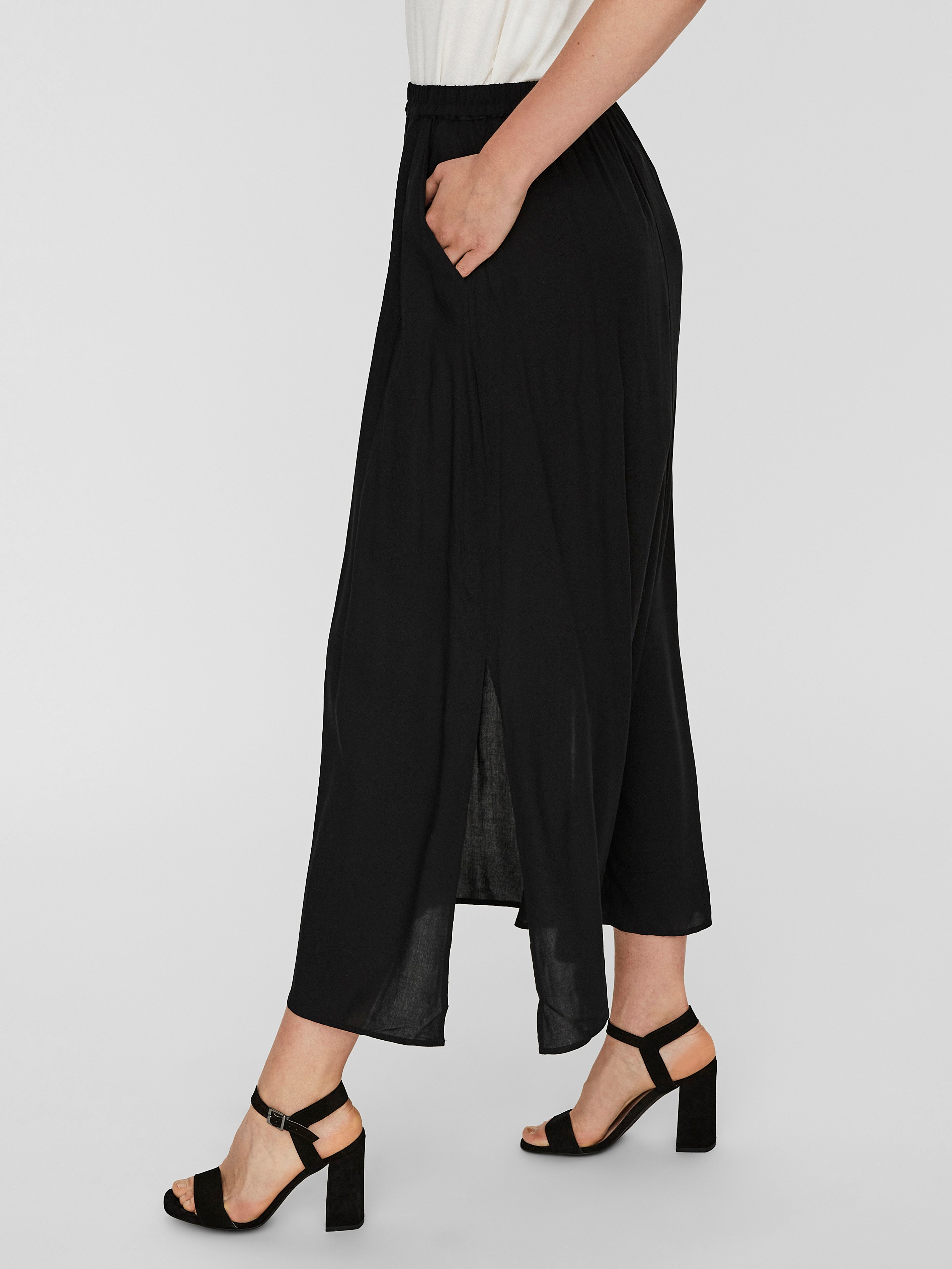 VMEASY Hohe Taille Langer Rock