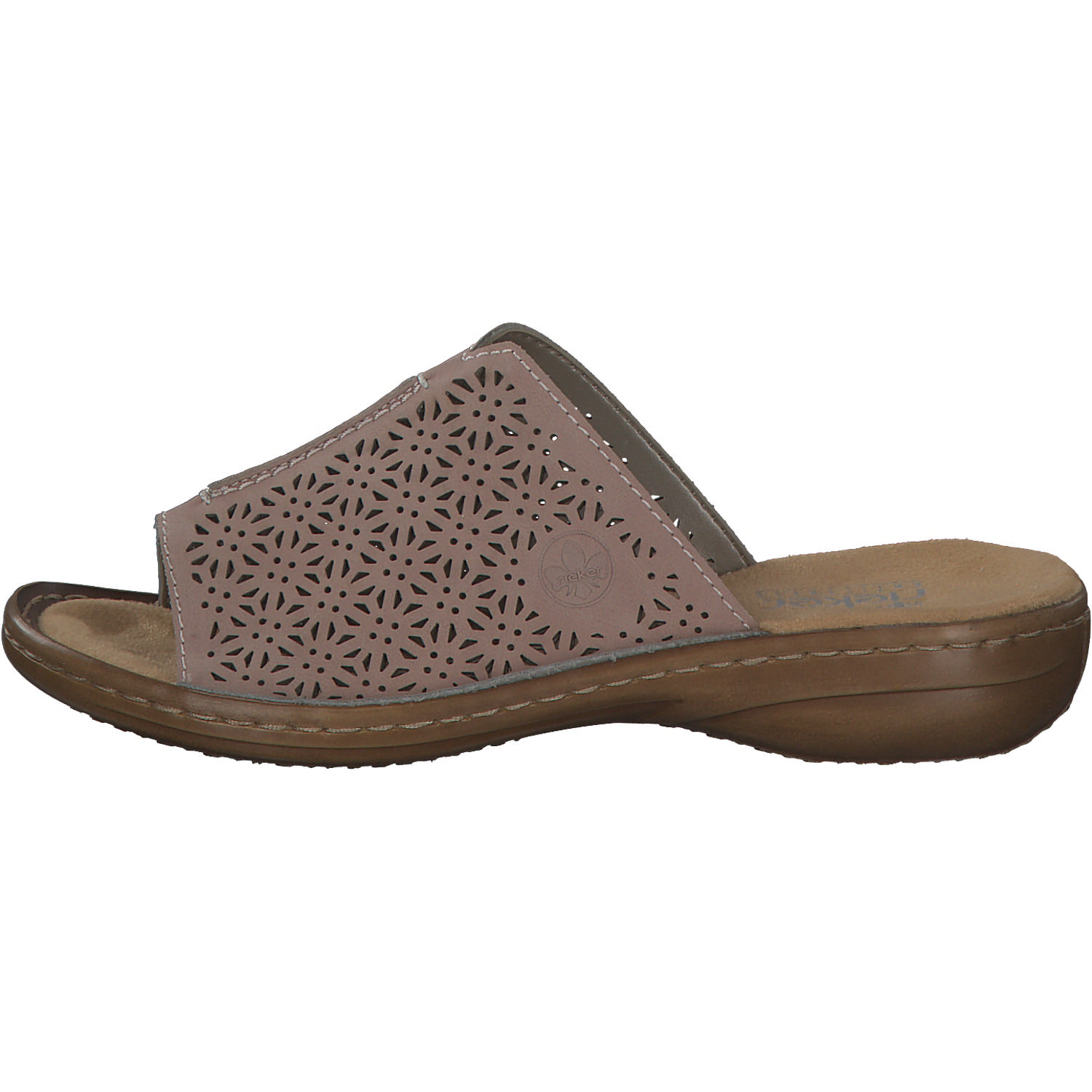 Rieker 608M9, Pantoletten & Badeschuhe, Damen, Rosa