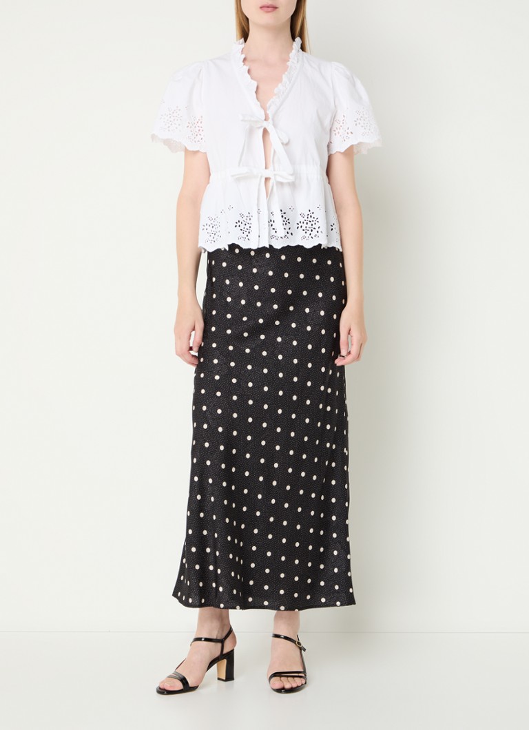 Neo Noir Lola Maxirock mit Polka-Dot-Muster