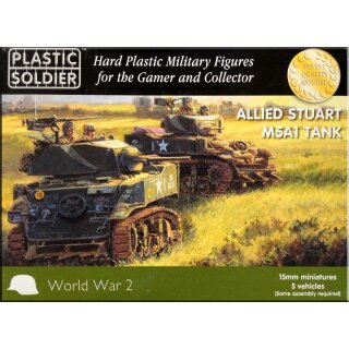 15mm WW2 Allied Stuart M5A1 Tank (5)