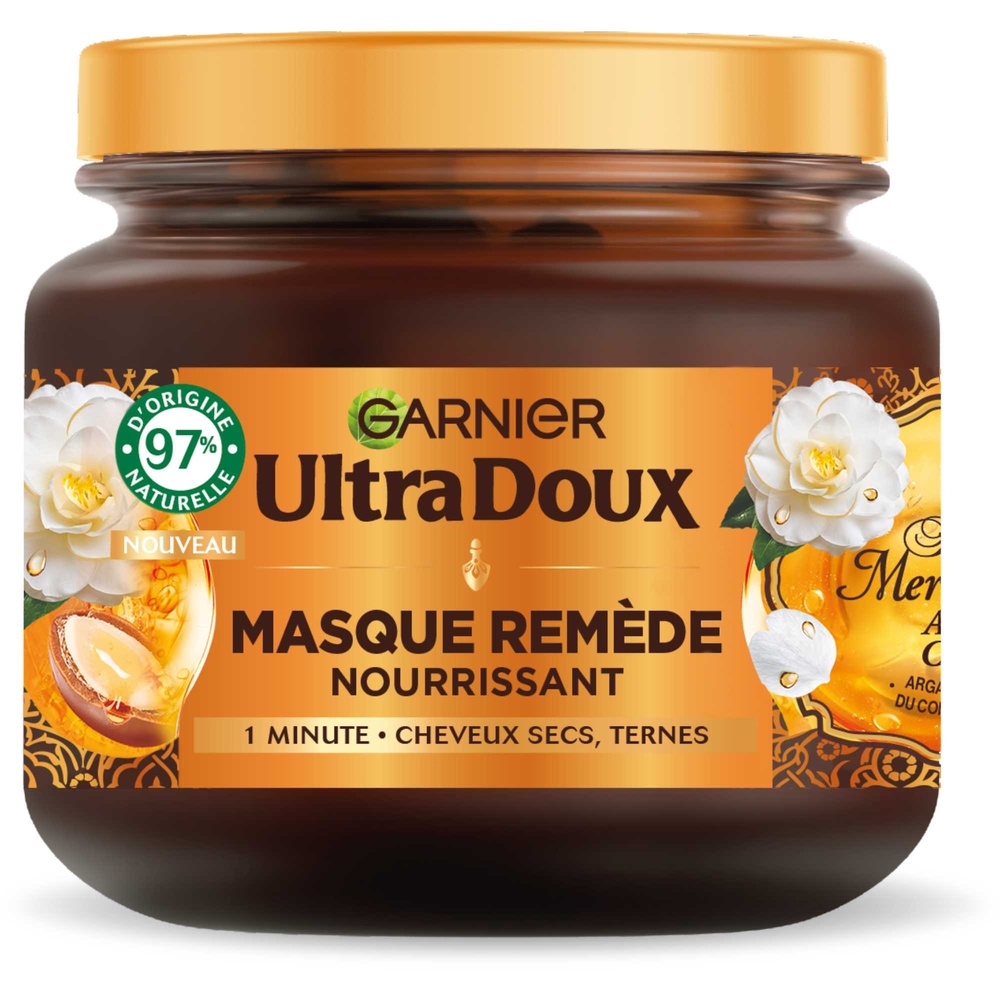 garnier Ultra Doux Merveilleux Masque Remède Merveilleux Huiles d'argan et de camélia