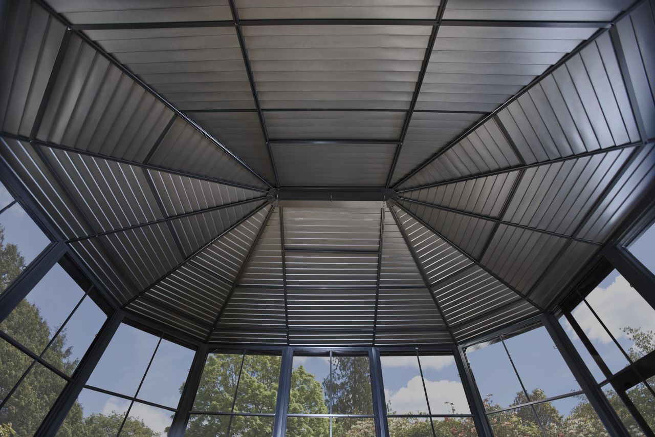 50NRTH Sojag Aluminium Pavillon und Wintergarten Charleston 12x12 anthrazit