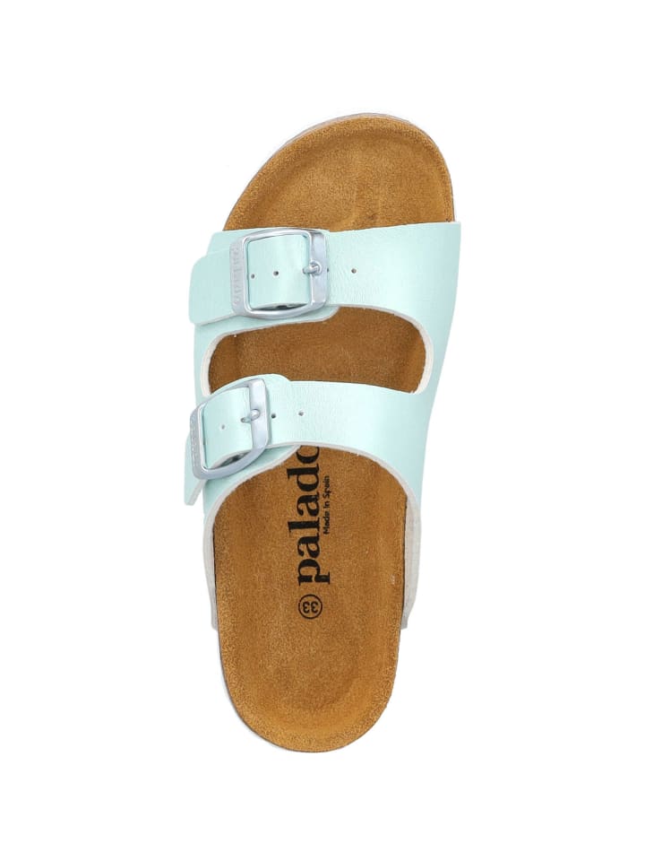 palado Pantoletten in hellgrün metallic günstig kaufen