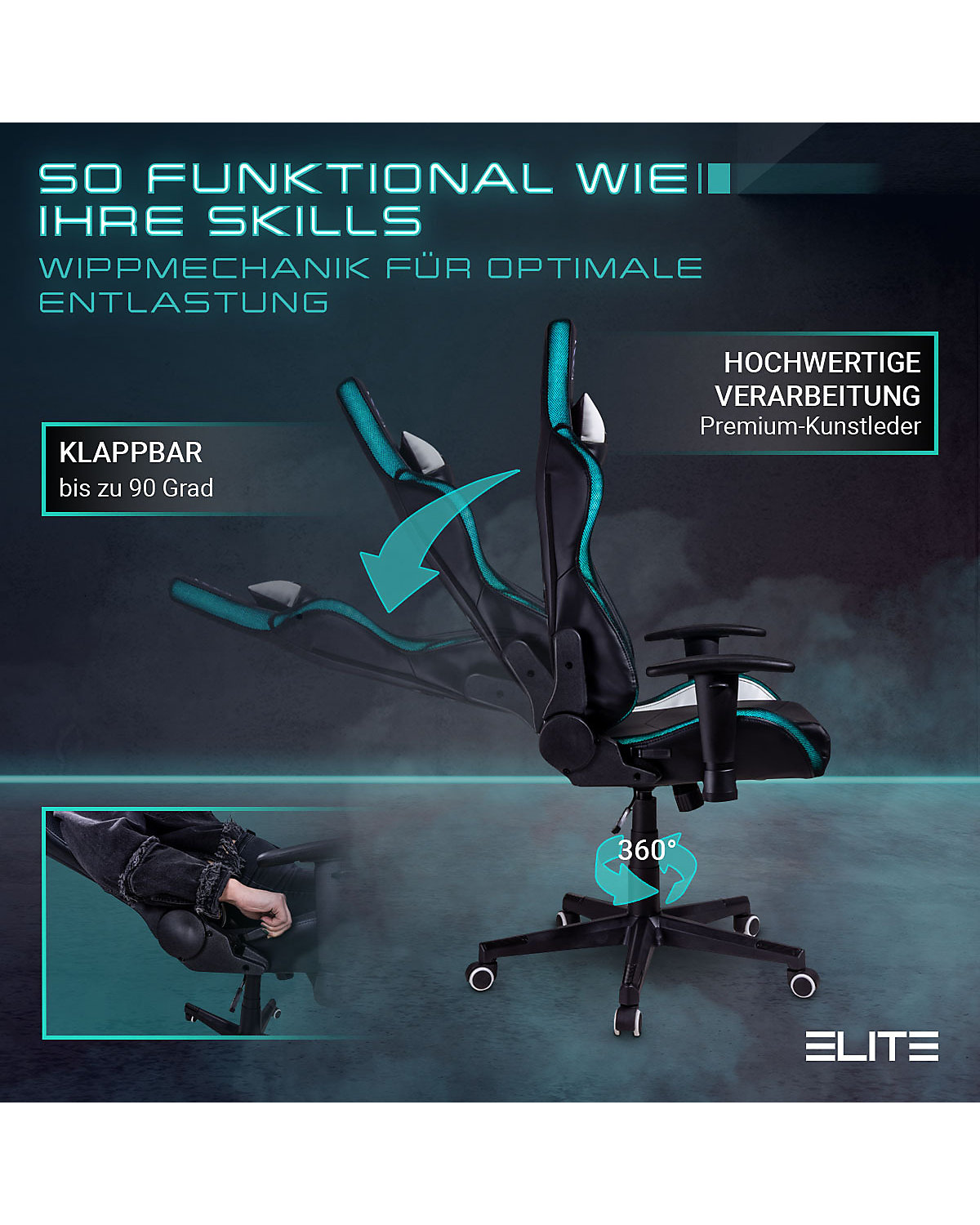 Gaming Stuhl DESTINY MG200 - Ergonomischer Racing Gaming Stuhl - Auch als RGB