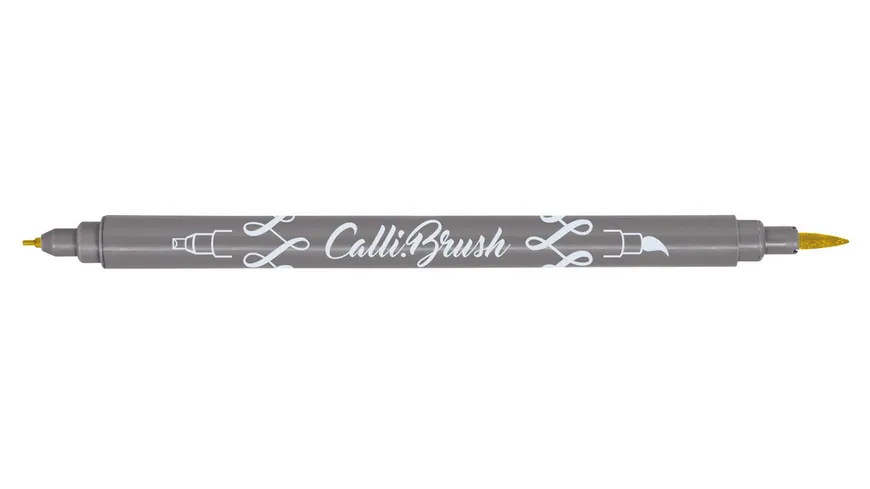 ONLINE Calligraphy Brush Pen metallic gold