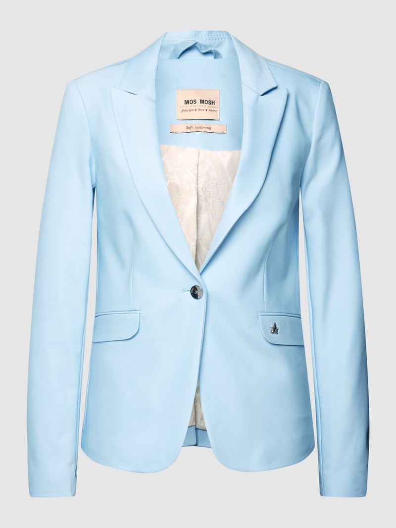 Blazer mit Knopfverschluss Modell 'Blake Night' in hellblau