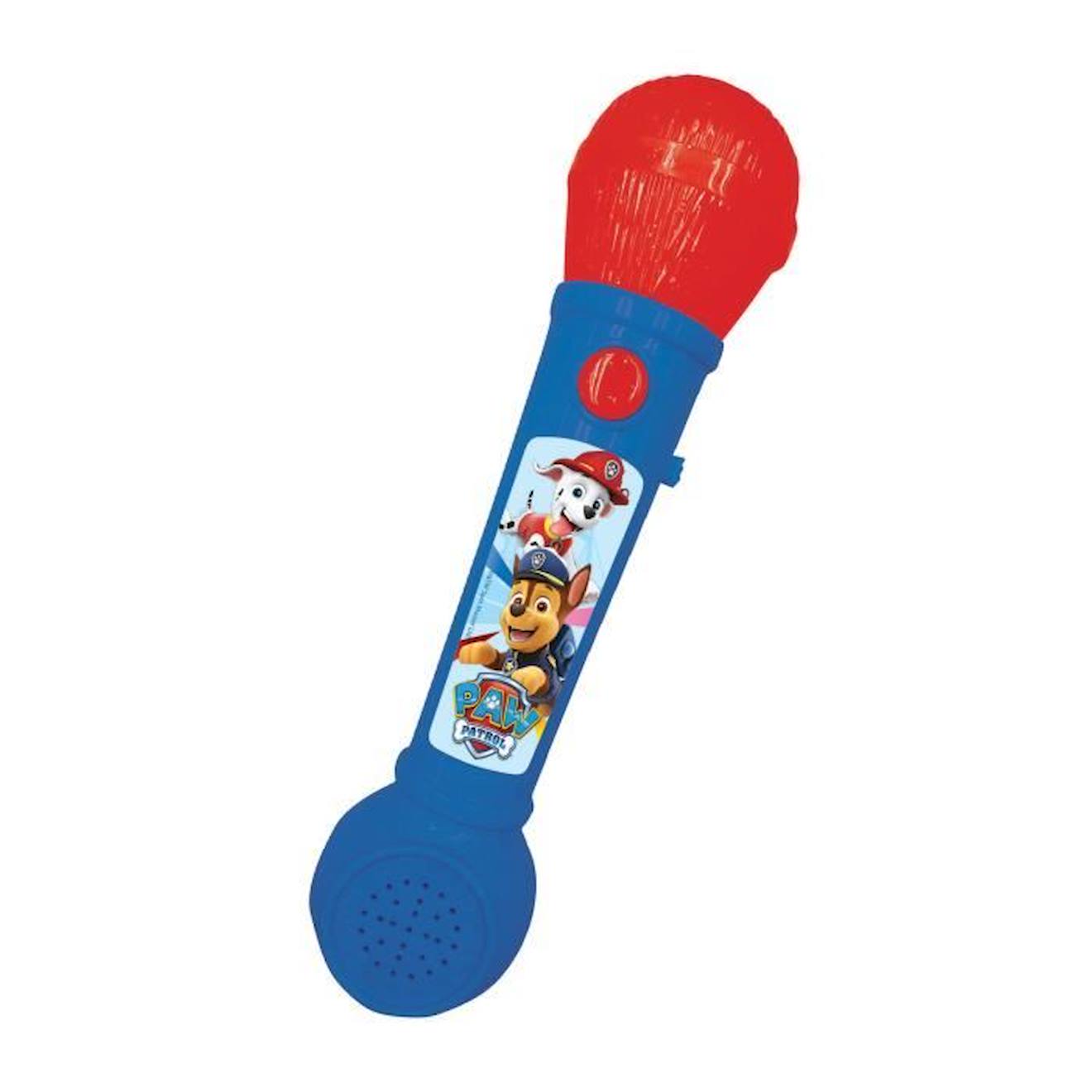 Microphone Lumineux avec Mélodies et Effets Sonores Pat’Patrouille bleu
